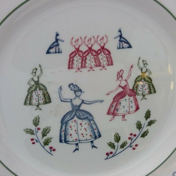 Johnson Brothers Vintage Plate 9 Ladies Dancing - Picture 2 of 3